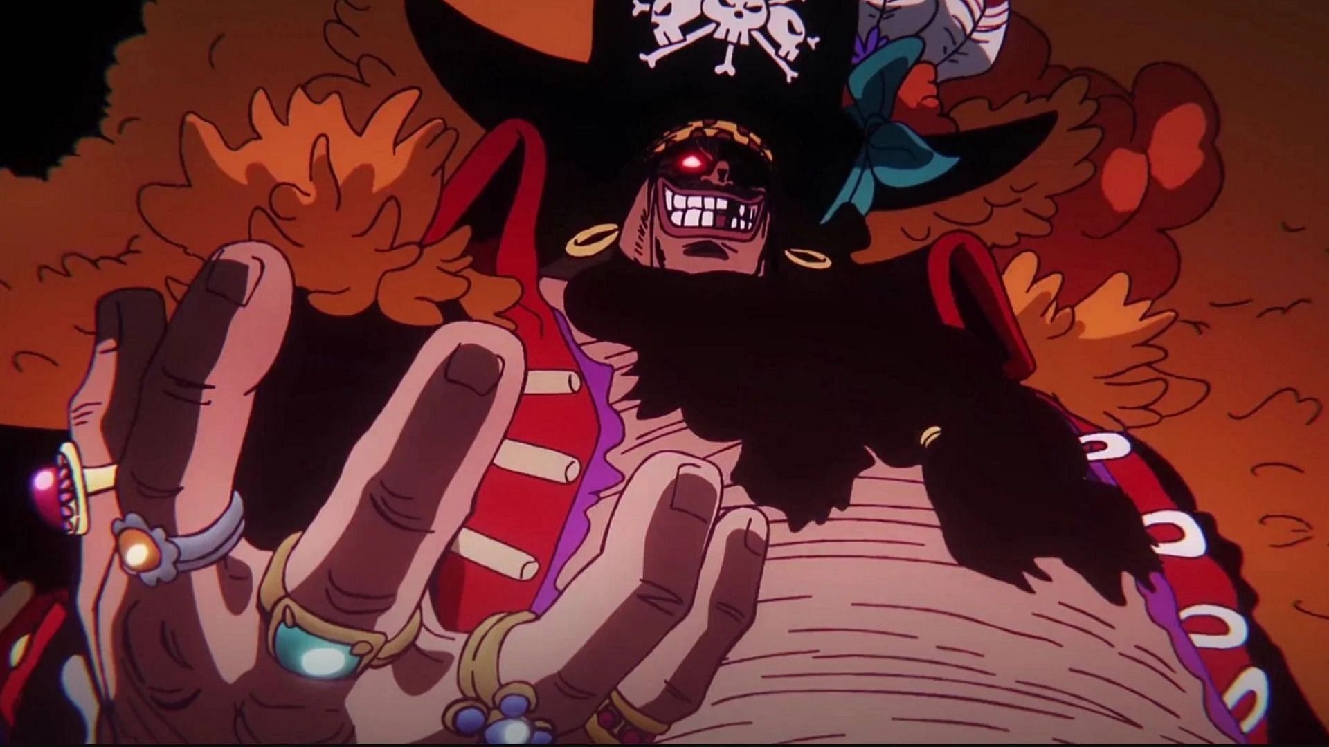 One Piece chapter 1154 confirms Blackbeard being Rock's son (Image via Toei Animation)